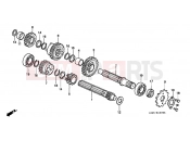 HONDA ST70C DAX 1982 E-10 TRANSMISSION