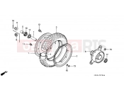 HONDA ST70C DAX 1982 F-7 FRONT WHEEL