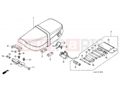 HONDA ST70C DAX 1982 F-10 SEAT / TOOL