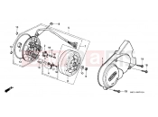 HONDA C70ZC C70 1982 E-7-1 LEFT CRANKSHAFT COVER / GENERATOR (2)