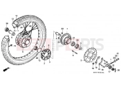 HONDA C70ZC C70 1982 F-9 REAR WHEEL