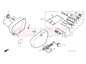 HONDA C70ZC C70 1982 F-13 TOOLS / BATTERY HOUSING
