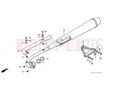 HONDA C70ZC C70 1982 F-14-1 EXHAUST DRUM (2)
