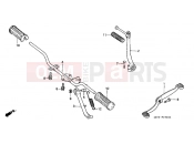 HONDA C70ZC C70 1982 F-15 FOOTREST / KICKER / PEDAL REPLACEMENT