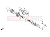 HONDA CBF150M6 CBF150M 2006 E-15 PROMOTION AXLE