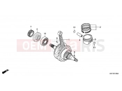 HONDA CBF150MA CBF150M 2010 E-12 CRANKSHAFT / PISTON