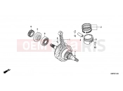 HONDA CBF150MB CBF150M 2011 E-14 CRANKSHAFT / PISTON