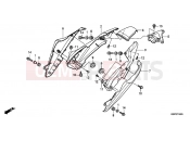 HONDA CBF150MB CBF150M 2011 F-16 REAR ENGINE COVER