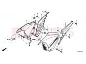 HONDA CBF150MB CBF150M 2011 F-17 SIDE COVER