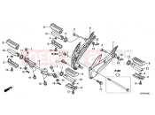HONDA CBF150MB CBF150M 2011 F-21 FOOTREST