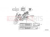 HONDA CBF150MB CBF150M 2011 F-33 ​​WARNING LABEL