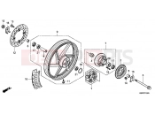 HONDA CBF150MC CBF150M 2012 F-13 REAR WHEEL
