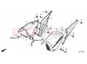 HONDA CBF150MC CBF150M 2012 F-16-2 SIDE COVER (CBF150MB / MC)