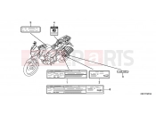 HONDA CBF150MC CBF150M 2012 F-32-1 WARNING LABEL (CBF150MB / MC)