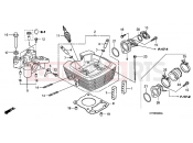 HONDA CBF150SHA CBF150SH 2010 E-2 CYLINDER HEAD