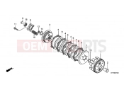 HONDA CBF150SHA CBF150SH 2010 E-7 CLUTCH