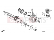 HONDA CBF150SHA CBF150SH 2010 E-14 CRANKSHAFT / PISTON
