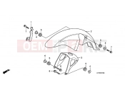 HONDA CBF150SHA CBF150SH 2010 F-7 FRONT FENDER