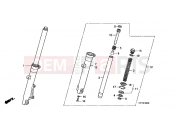 HONDA CBF150SHA CBF150SH 2010 F-8 FRONT FORK