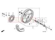 HONDA CBF150SHA CBF150SH 2010 F-10 FRONT WHEEL
