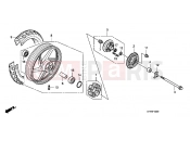 HONDA CBF150SHA CBF150SH 2010 F-12 REAR WHEEL
