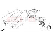 HONDA CBF150SHA CBF150SH 2010 F-14 SEAT