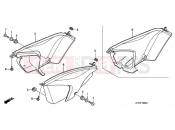 HONDA CBF150SHA CBF150SH 2010 F-16 SIDE COVER