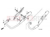HONDA CBF150SHA CBF150SH 2010 F-18 EXHAUST DRUM