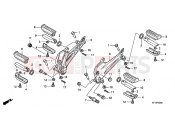HONDA CBF150SHA CBF150SH 2010 F-20 FOOTREST
