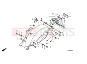 HONDA CBF150SHA CBF150SH 2010 F-24 REAR FENDER