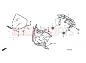 HONDA CBF150SHA CBF150SH 2010 F-30 FRONT ENGINE HOUSING