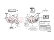 HONDA CBF150SHA CBF150SH 2010 F-32 WARNING LABEL