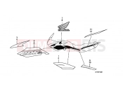 HONDA CBF150SHA CBF150SH 2010 F-33-1 SIGN / STRIP (CBF150SHA)