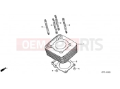 HONDA CBF2504 CBF250 2004 E-5 CYLINDER
