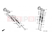 HONDA CBF2506 CBF250 2006 E-3 CAMSHAFT / VALVE