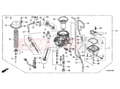 HONDA CBF2506 CBF250 2006 E-18-1 CARBURETOR (CBF2506)