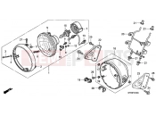 HONDA CBF2506 CBF250 2006 F-1 HEADLIGHT