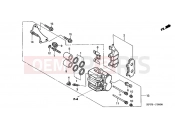 HONDA CBF2506 CBF250 2006 F-9 FRONT BRAKE CALIPER