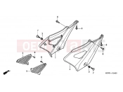 HONDA CBF2506 CBF250 2006 F-15 SIDE COVER