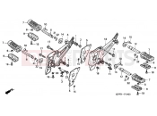 HONDA CBF2506 CBF250 2006 F-19 FOOTREST