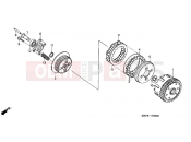 HONDA CGL1253 GL125 2003 E-6 CLUTCH