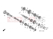 HONDA CGL1253 GL125 2003 E-14 TRANSMISSION