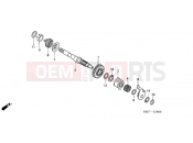 HONDA CGL1253 GL125 2003 E-16 PROMOTION AXLE