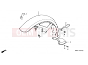 HONDA CGL1253 GL125 2003 F-7 FRONT FENDER