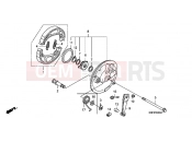HONDA CGL1253 GL125 2003 F-9 FRONT BRAKE PANEL