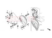 HONDA CGL1253 GL125 2003 F-12 REAR BRAKE PANEL