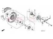 HONDA CGL1253 GL125 2003 F-13-1 REAR WHEEL (SPEAR)