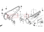 HONDA CGL1253 GL125 2003 F-16 SIDE COVER
