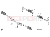 HONDA CGL1253 GL125 2003 F-20 FOOTREST