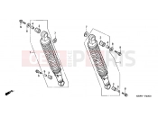 HONDA CGL1253 GL125 2003 F-23 REAR SHOCK ABSORBER